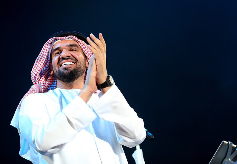 Emirati singer Hussain Al Jassmi is one of the most popular artists in the Arab world. Satish Kumar / The National