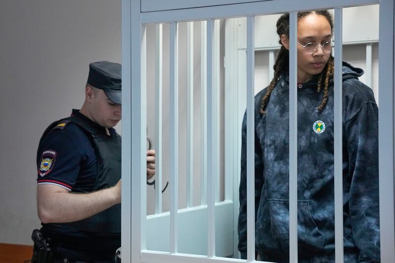 US basketball star Brittney Griner, convicted on drug possession charges in Moscow, has been detained in Russia for more than 200 days. EPA