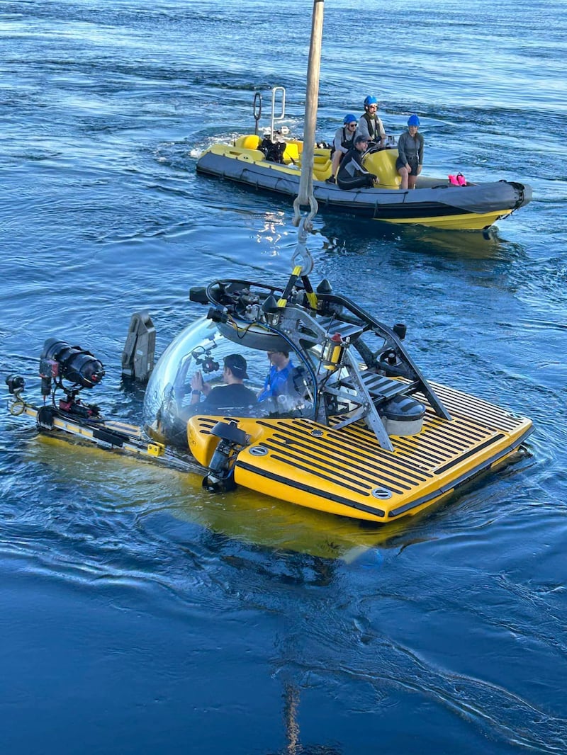 OceanX has a submersible craft that allows researchers to undertake complex deep-sea missions. Photo: OceanX