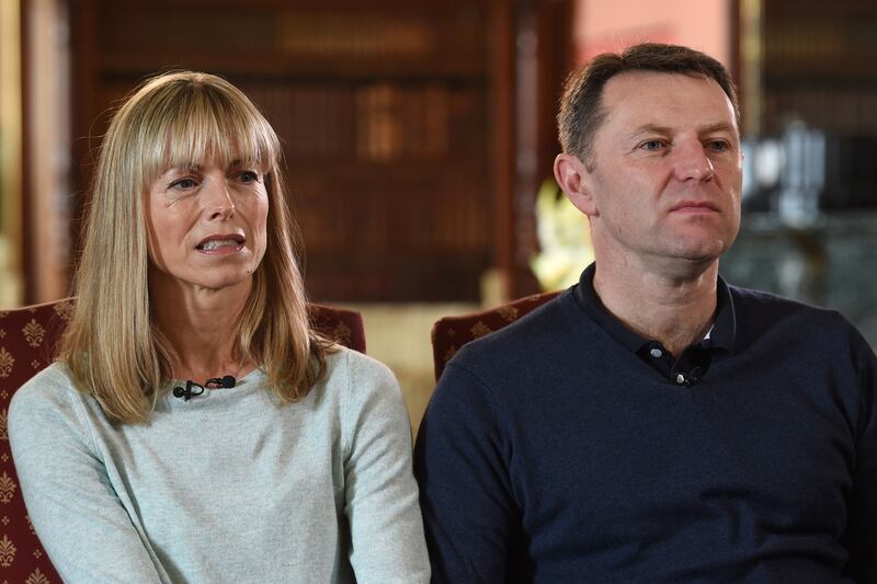 Madeleine McCann's parents, Kate and Gerry McCann, say they need closure on what happened to their toddler in Portugal on May 3, 2007. PA