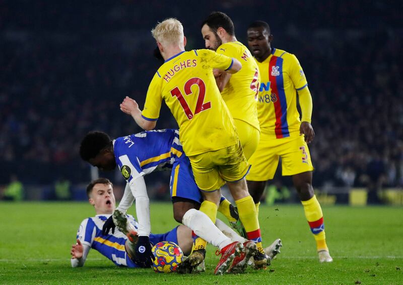 Will Hughes – 6, Penalised for holding on to Veltman during a set-piece when referee Robert Jones was advised to visit the monitor and award a penalty. Started the second half with a crunching tackle on Mac Allister, which saw him booked.
Reuters