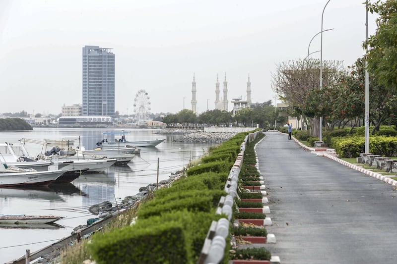 RAS AL KHAIMAH, UNITED ARAB EMIRATES. 12 APRIL 2020. General COVID-19 Coverage. View of Ras Al Khaimah during the Stay At Home campaign in effect during the Corona / Covid-19 pandemic.  (Photo: Antonie Robertson/The National) Journalist: STANDALONE. Section: National.