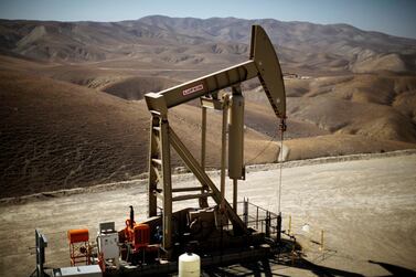 A pumpjack brings oil to the surface in the Monterey Shale, California. The landlocked nature of US production constrains the ability to use floating storage as an option. Reuters