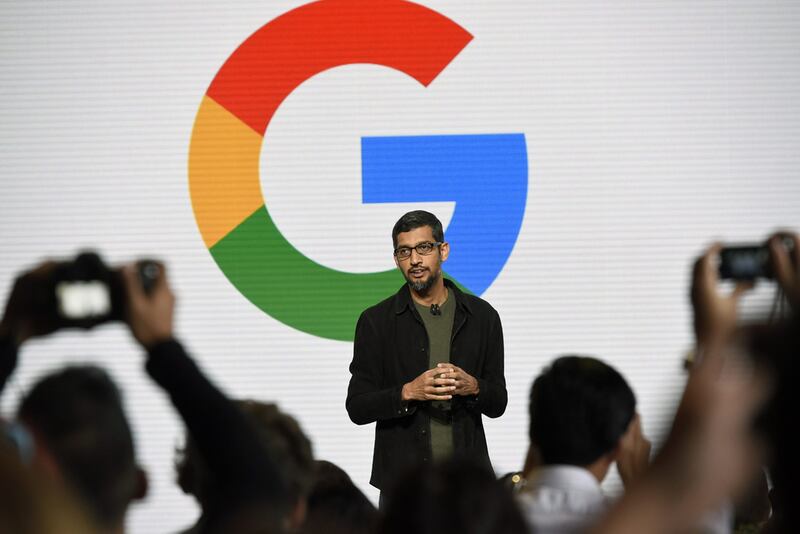 Google’s chief executive Sundar Pichai said it’s more important than ever to invest in the company's offices and campuses. Bloomberg