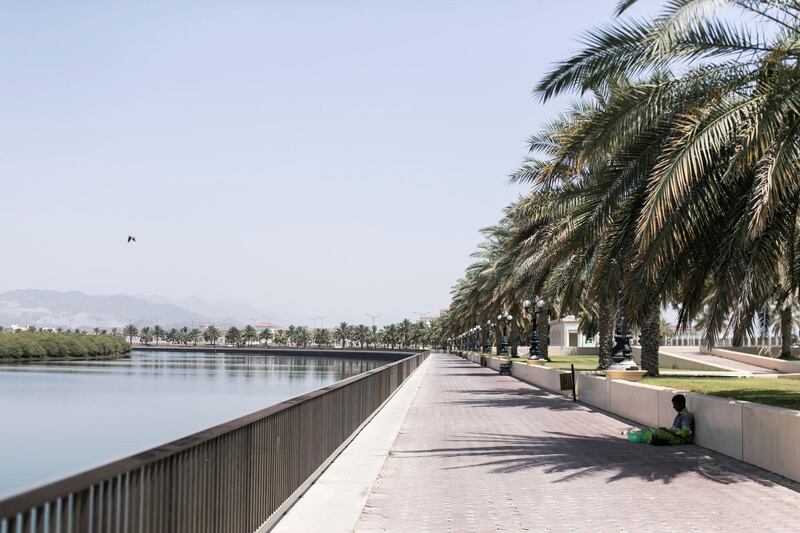 SHARJAH, UNITED ARAB EMIRATES - MAY 24, 2018. 

Kalba lake on a Ramadan morning.

(Photo by Reem Mohammed/The National)

Reporter: 
Section: NA STANDALONE