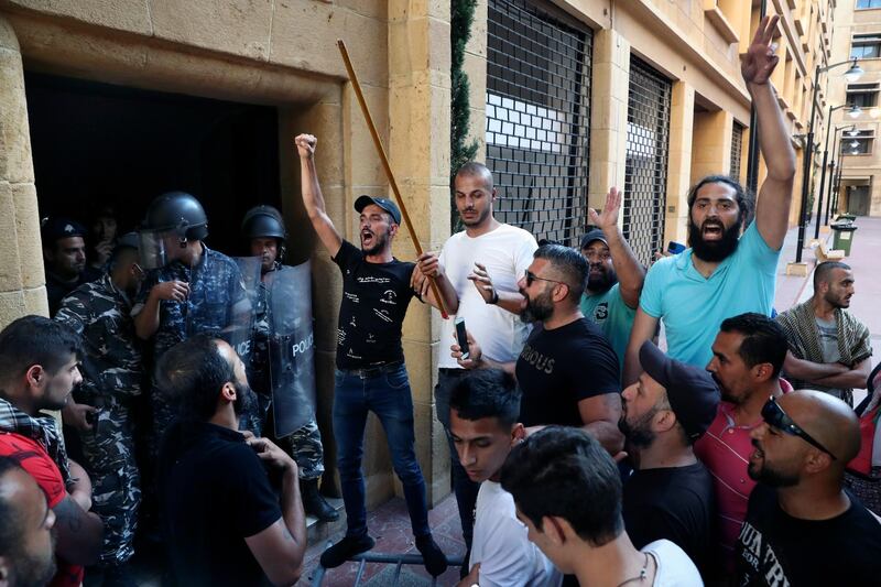 Protesters in Lebanon are accusing the government of gross economic mismanagement. AP