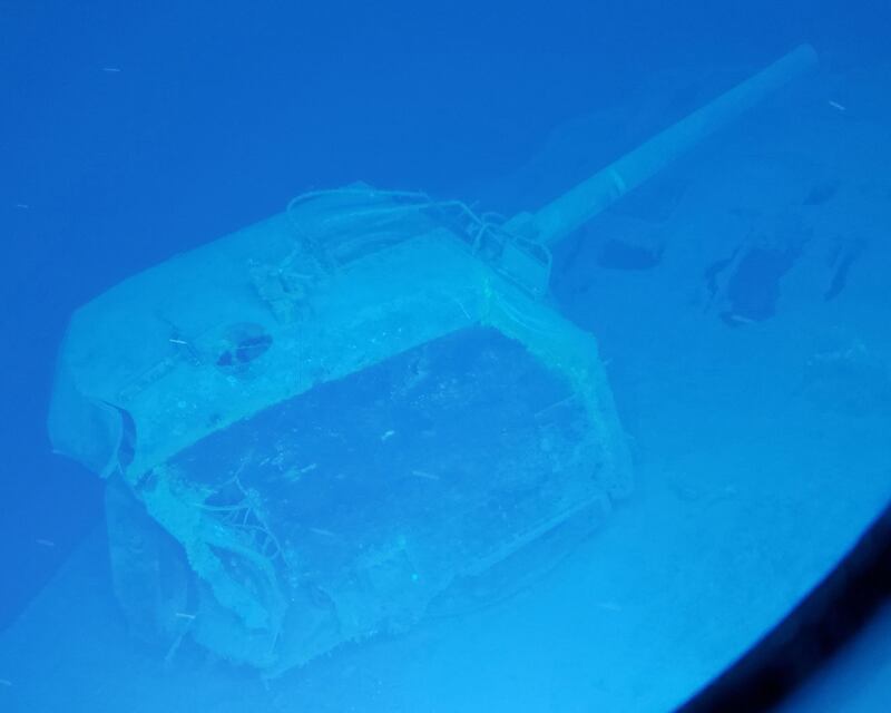 Marine explorers who discovered the wreck of the Second World War American destroyer ‘USS Samuel B Roberts’ off the coast of the Philippines believe it is the deepest shipwreck yet located. All photos: AFP