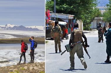 Iceland (L) has been top of the Global Peace Index for 13 years while Afghanistan has languished at the bottom for the last four. Getty Images/AFP