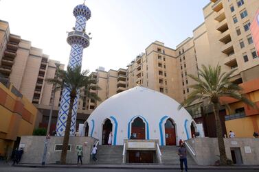 The Omar Ali bin Haider mosque in Deira, Dubai. Pawan Singh / The National 