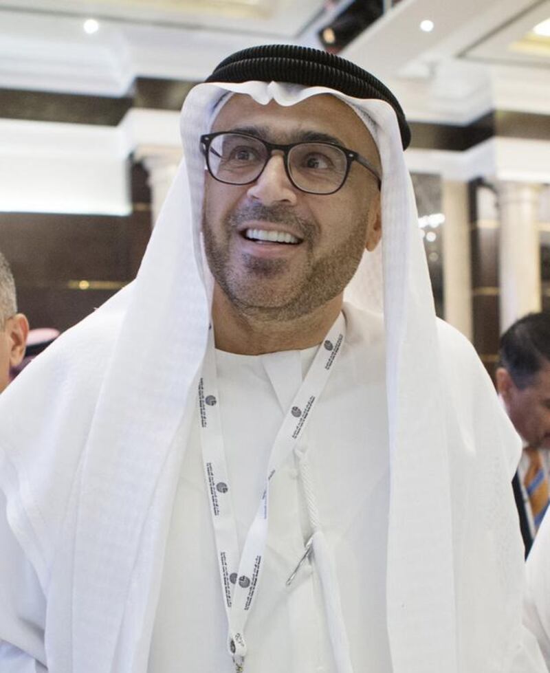  Jamal Sanad Al Suwaidi, director general of ECSSR attends a symposium discussing his recent book, The Mirage, at the center's headquarter in Abu Dhabi. Christopher Pike / The National