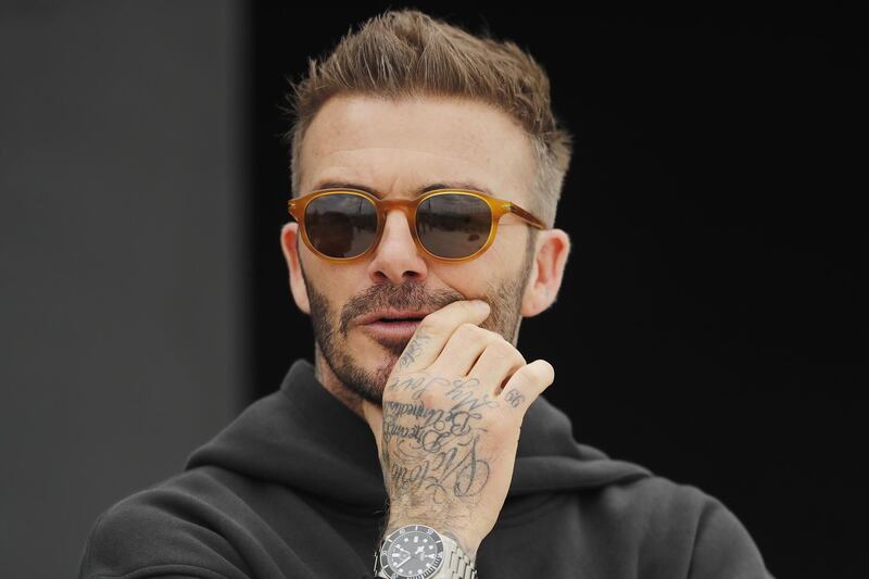 David Beckham prepares for Inter Miami's inaugural match on March 1 against Los Angeles FC. Getty