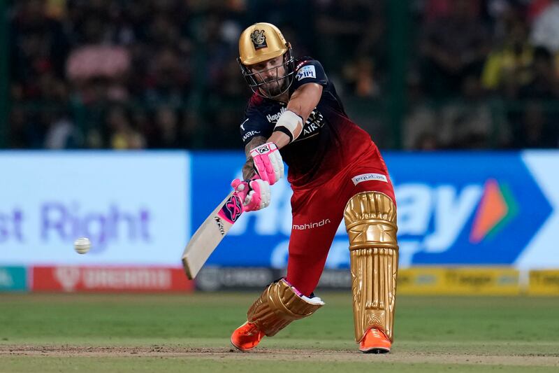 Royal Challengers Bangalore's captain Faf du Plessis has hit the biggest six of IPL 2023 - a 115 metre hit against Lucknow Super Giants. AP