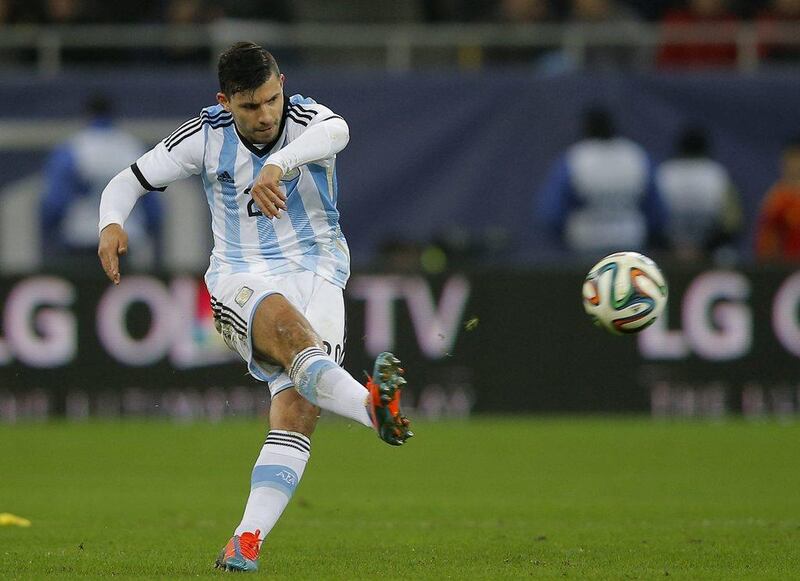 Sergio Aguero of Argentina. Robert Ghement / EPA