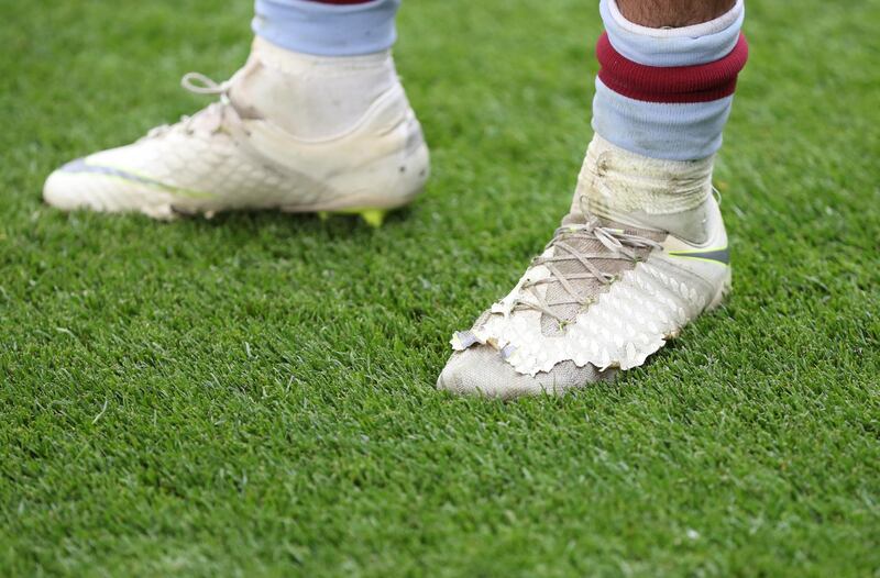 The threadbare boots of Jack Grealish. Getty Images