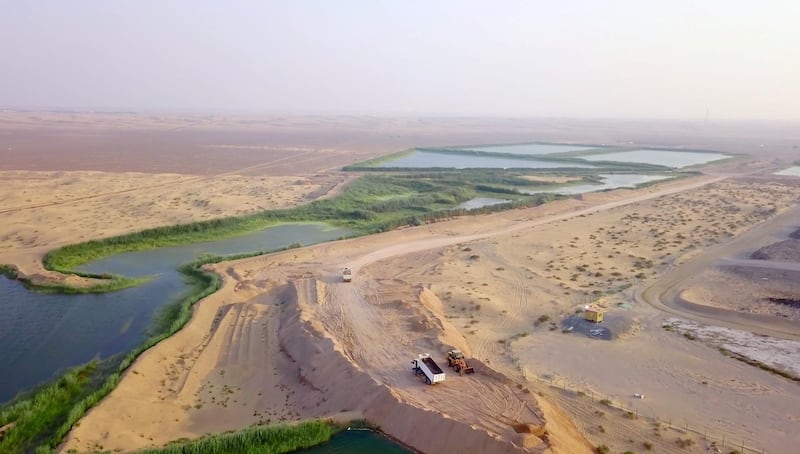 Qatra Water Solutions has developed a man-made habitat in Sharjah. Courtesy of Qatra Water Solutions