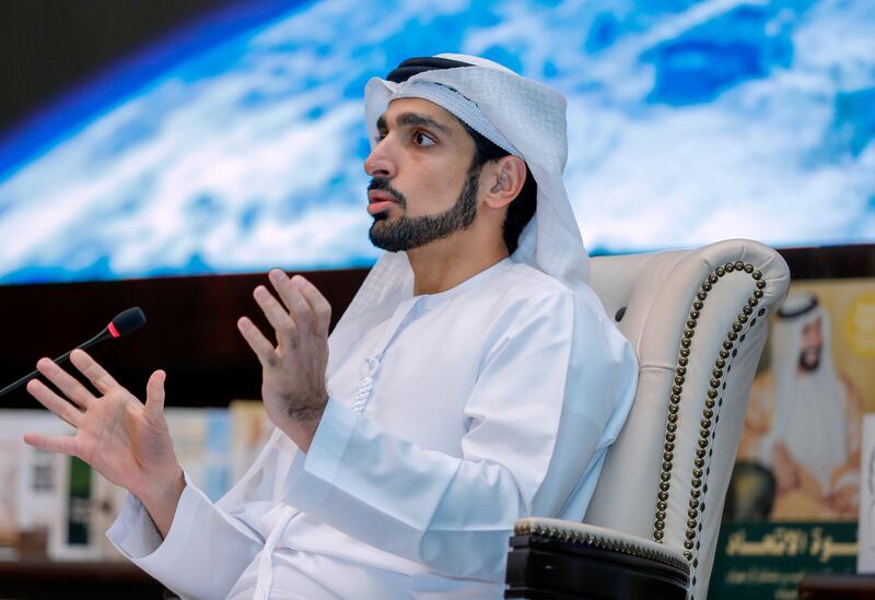 Abu Dhabi, United Arab Emirates, October 30, 2019.  
Public lecture from a project manager of the UAE’s Mission to Mars programme by Omran Sharaf at the Emirates Centre for Strategic Studies and Research. 
Victor Besa/The National
Section:  NA
Reporter:  John Dennehy