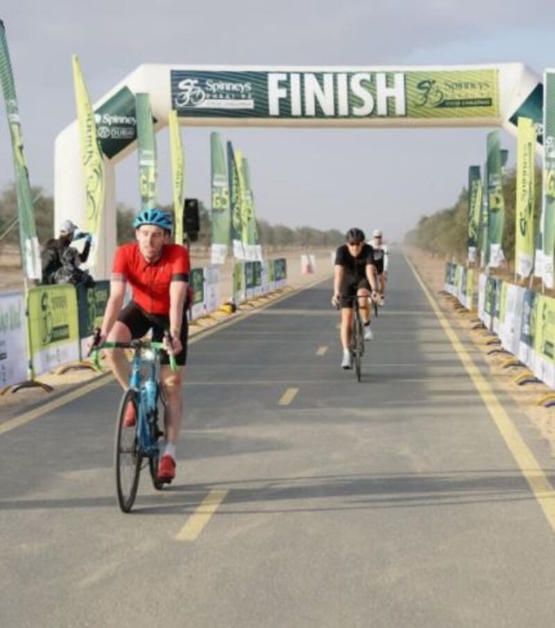 Josh Quigley took part in the Spinneys Dubai 92 Cycling Challenge last year. Courtesy: Josh Quigley