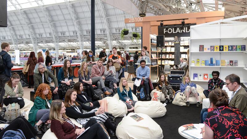 A 'meet the author' session. Photo: London Book Fair