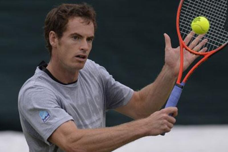 Andy Murray took to the practice courts on Tuesday to prepare for his quarter-final match against Spain's Fernando Verdasco.