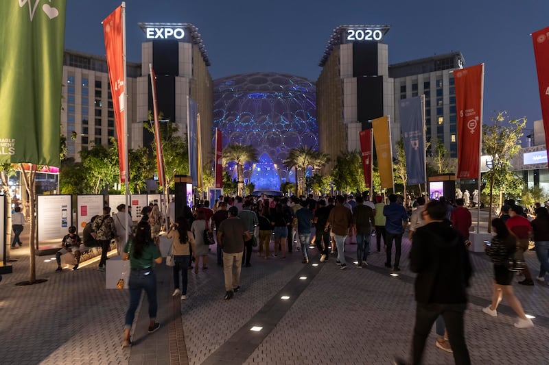 The last evening of Expo 2020. Antonie Robertson / The National