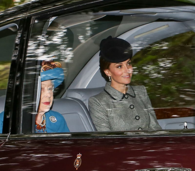 In August 2018 she wore the earrings to attend church with Queen Elizabeth. Photo: Invicta Kent Media / Shutterstock 