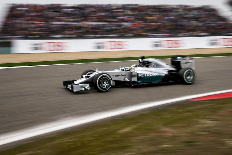 Lewis Hamilton is second in the F1 driver standings, four points behind Mercedes teammate Nico Rosberg. Diego Azubel / EPA