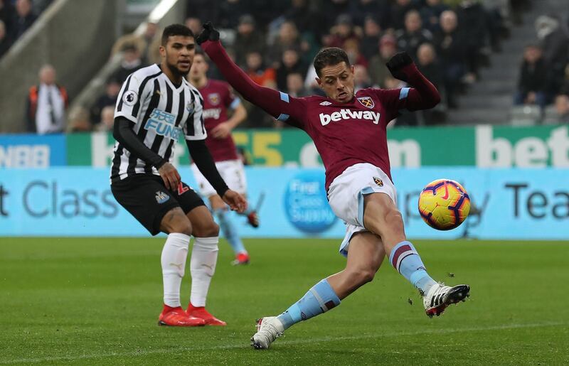 Centre forward: Javier Hernandez (West Ham) – The Mexican may have been a surprise selection at St James’ Park but justified his selection with two goals. He could have scored more. Getty Images
