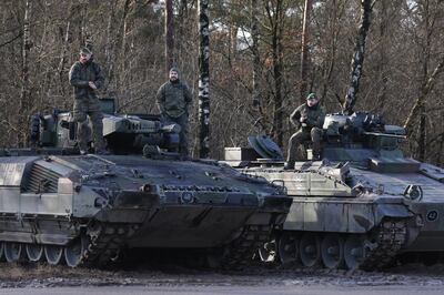 Germany's Puma military vehicles have been plagued with malfunctions. Getty 