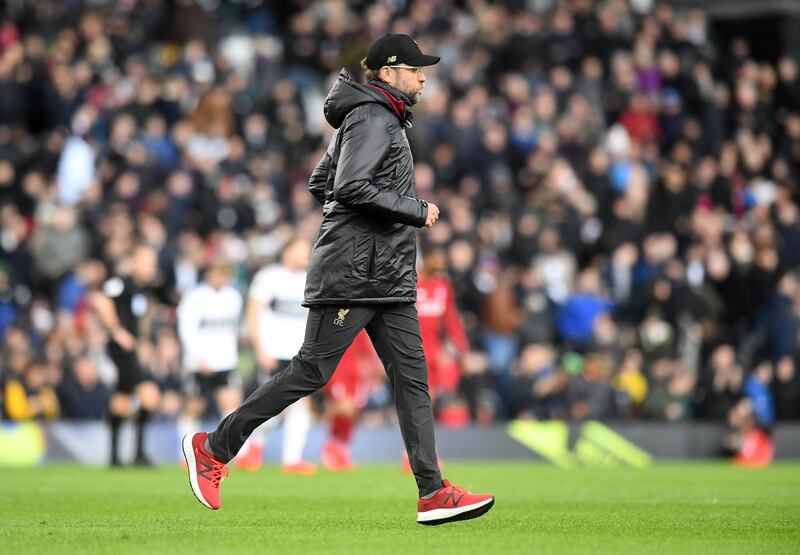 Liverpool 1 Tottenham Hotspur 1, Sunday, 7.30pm. One of the toughest games left on Liverpool’s title run-in. Jurgen Klopp’s, pictured, side have shown signs of flattering to deceive, namely at Fulham, and while Tottenham are not in great form, league wise, themselves they can get a point here thanks to Harry Kane. Getty