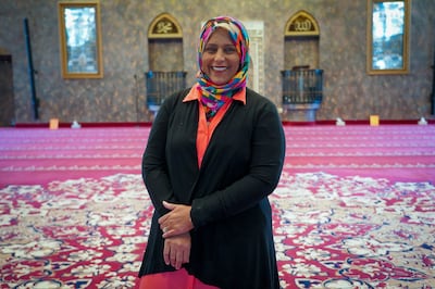 ‘I understand the challenges, I understand the misconceptions, I understand the stereotypes. And just building bridges of understanding, goes a really, really long way in improving the fabric of our society,’ said Samina Sohail, who takes time to teach students at local Catholic schools about the Muslim faith. Joshua Longmore / The National