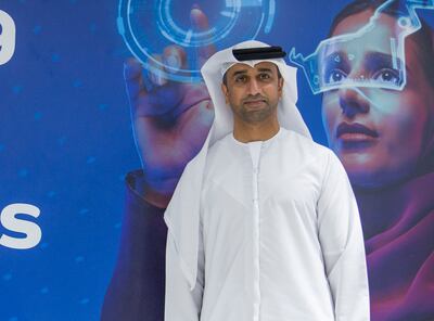 Fahad Al Hassawi, chief executive of du, says he can see the UAE 'performing completely outside the norms of what’s happening elsewhere'. Leslie Pableo / The National