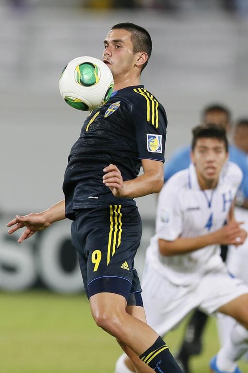 Sweden's Valmir Berisha earned the Golden Boot at the Fifa Under 17 World Cup with seven goals. AFP

