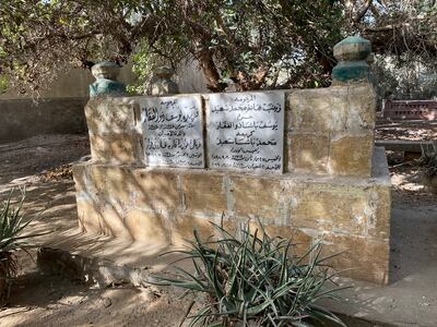 The Zulfiqar family cemetery, where Queen Farida, the first wife of King Farouk, was buried. Nada El Sawy / The National