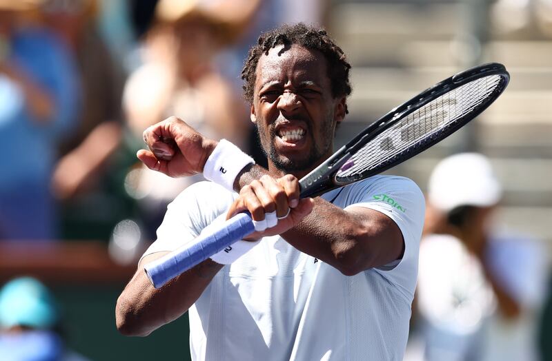 In beating Daniil Medvedev at Indian Wells, it was the first time in 13 years that Gael Monfils has defeated the No 1-ranked player in the world. Getty
