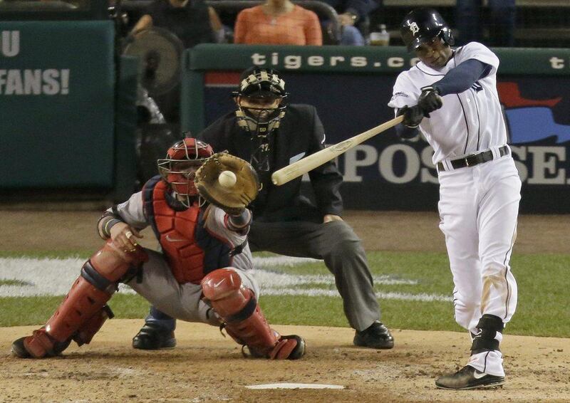 Detroit outfielder Austin Jackson reached base four times on Wednesday after being dropped in the batting order. Charlie Riedel / AP