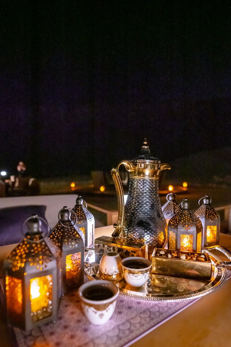 Deals for both iftar and suhoor are on offer against the stunning backdrop of Jebel Hafit.