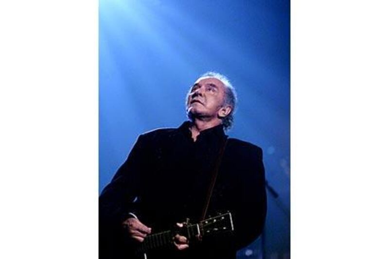 Johnny Cash performs in 1999.