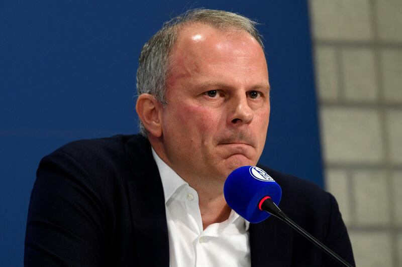 Schalke's sports director Jochen Schneider was also sacked. AFP