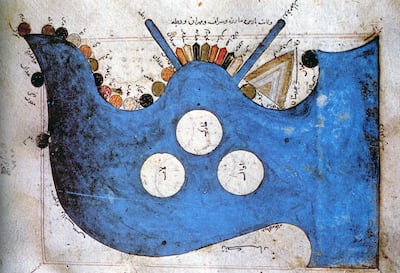 A 10th century map of the Arabian Gulf & Indian Ocean by al-Istakhri