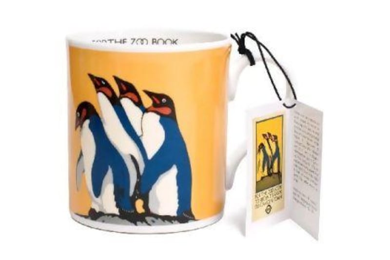London Zoo penguins poster mug, £9.99 (Dh59).