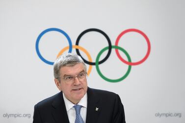 (FILES) In this file photo taken on January 10, 2020 International Olympic Committee (IOC) president Thomas Bach arrives for a press conference closing an Olympic session in Lausanne. The 2020 Tokyo Olympics have been postponed to no later than the summer of 2021 because of the coronavirus pandemic sweeping the globe, the International Olympic Committee announced on March 24, 2020. The Games were scheduled for July 24-August 9, but after telephone discussions between IOC president Thomas Bach and Japanese Prime Minister Shinzo Abe, a historic joint decision was taken to delay the Olympics -- the first time that has been done in peacetime. / AFP / FABRICE COFFRINI