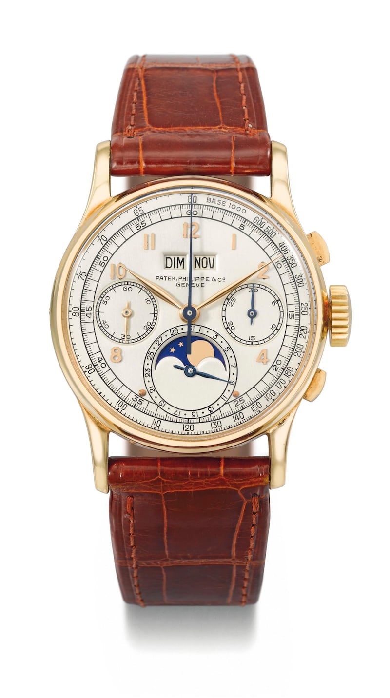 Patek Philippe Reference 1518. Courtesy Christie’s