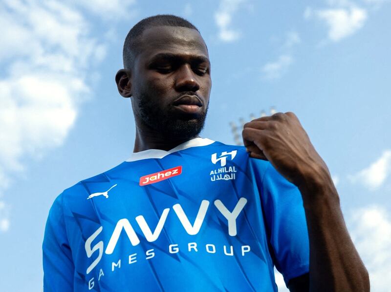Senegal defender Kalidou Koulibaly joined Saudi Pro League club Al Hilal from Chelsea. AFP