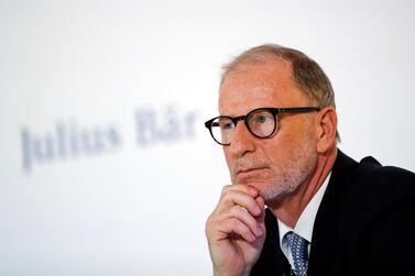 Bernhard Hodler, chief executive of Julius Baer is seeking both organic and inorganic growth opportuniuties for the bank's business. Bloomberg