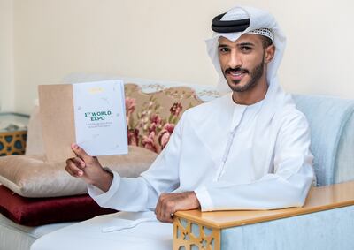 Eissa Al Naamani turned 18 two days before the Expo opened and has been keen on being a volunteer at the World Fair since he was 16. Victor Besa / The National.