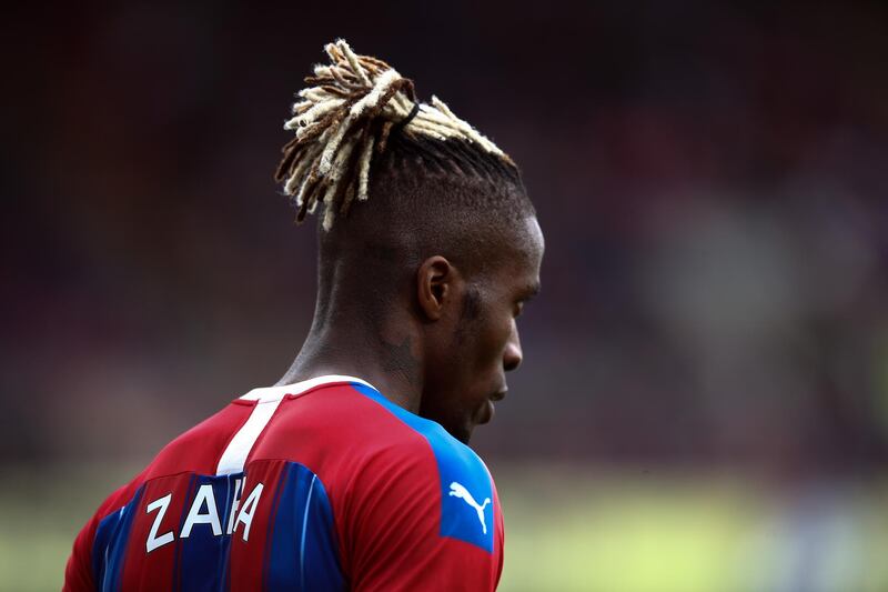 LONDON, ENGLAND - SEPTEMBER 28: Wilfried Zaha of Crystal Palace looks on during in the Premier League match between Crystal Palace and Norwich City at Selhurst Park on September 28, 2019 in London, United Kingdom. (Photo by Bryn Lennon/Getty Images)