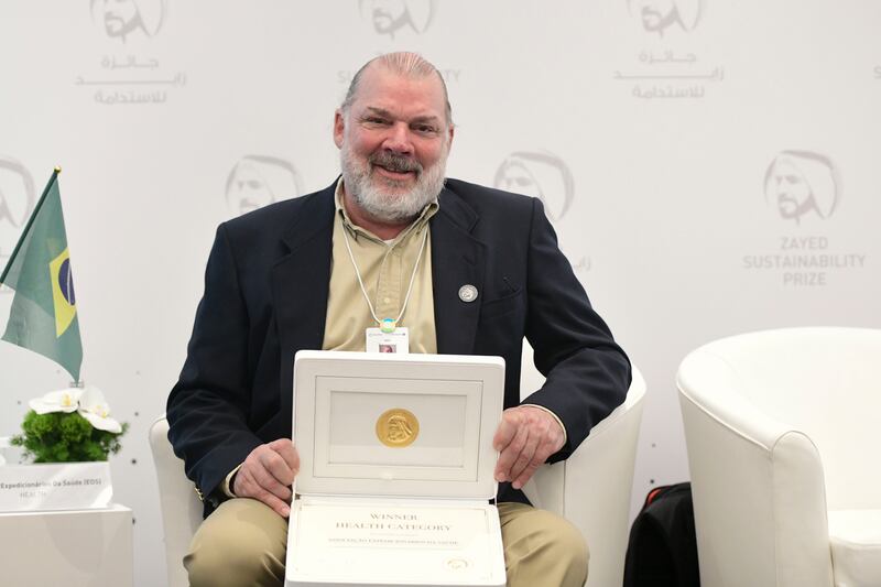 Ricardo Ferreira from Associacao Expedicionarios da Saude in Brazil, the Health category winner