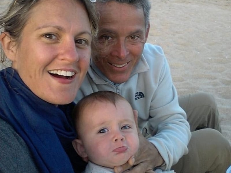 Caroline Coombs, executive director of Reunite Families UK, with her husband and child. Photo: Caroline Coombs