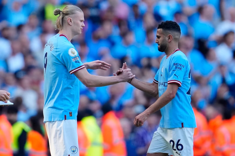 Erling Haaland (for Mahrez, 74’) – 6. Had a half chance to score not long after coming on, but the Premier League Golden Boot winner uncharacteristically dragged his effort wide. AP 
