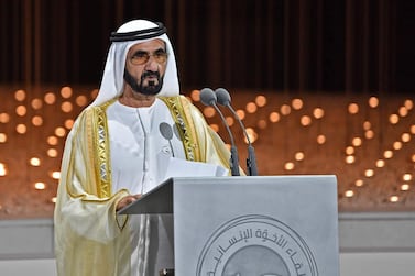 Sheikh Mohammed bin Rashid pictured in Abu Dhabi earlier this month. AFP